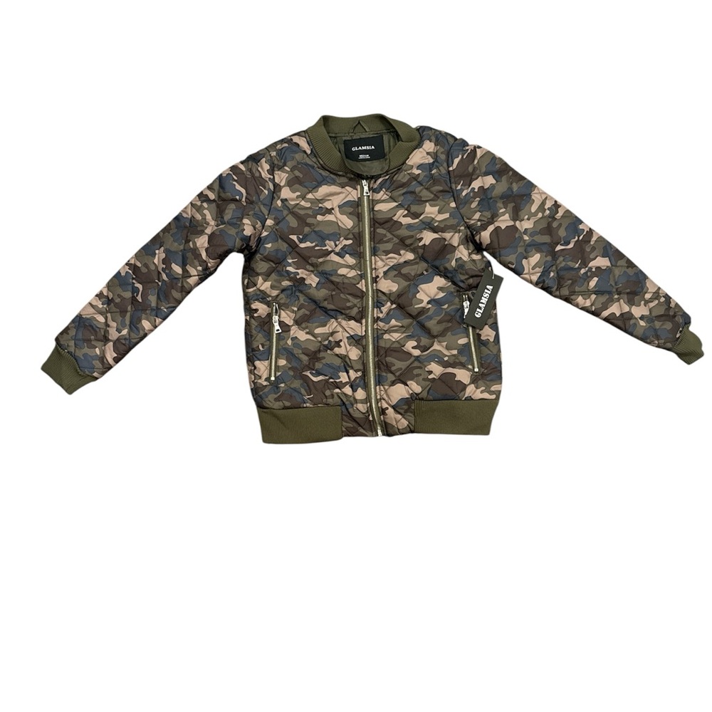 Camouflage Bomber Puffer Jacket